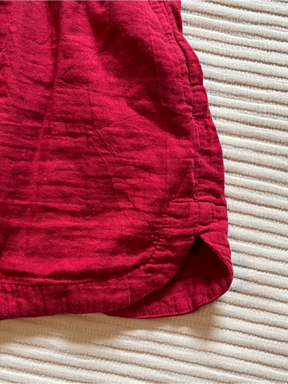 Pact Organic Coastal Double Gauze Curved Hem Short - Picture 7 of 9